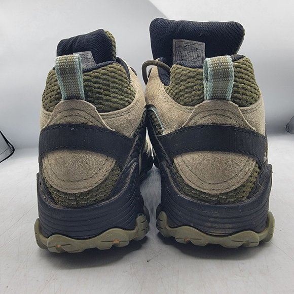 Merrell Dusty Olive Womens 7.5 Tan Boots Waterproof Hiking Camping Summer J12764 - Picture 6 of 13